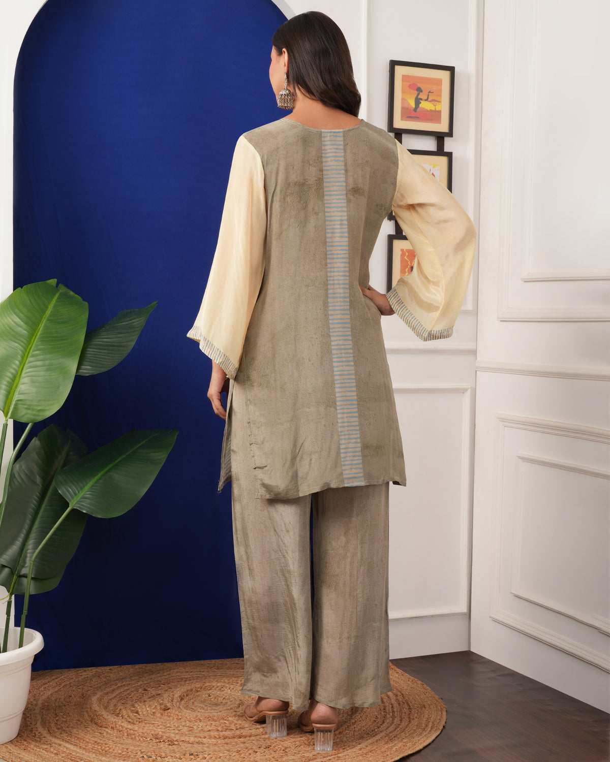 Aurelia Beige Designer Co-Ord Set