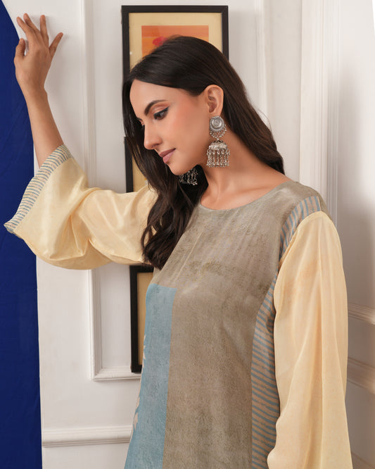 Aurelia Beige Designer Co-Ord Set