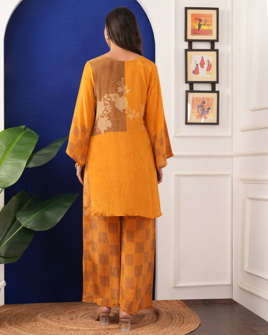 Orange Super Heena Look Cord Set For You